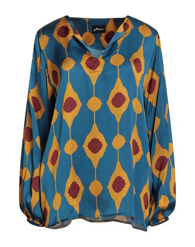 Justmine Woman Top Slate Blue Size M Viscose In Multi