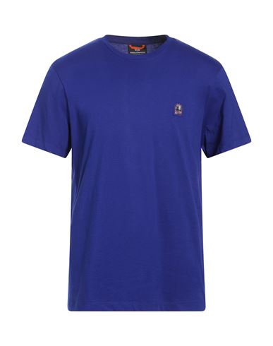 Parajumpers Man T-shirt Bright Blue Size L Cotton
