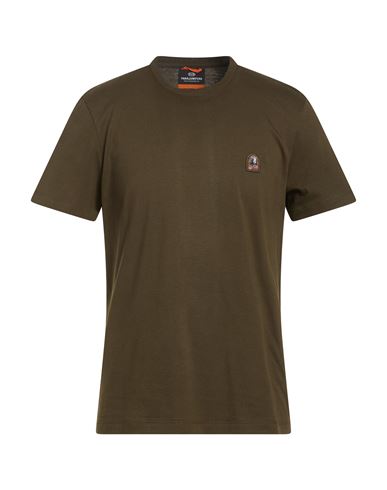 Parajumpers Man T-shirt Military Green Size L Cotton