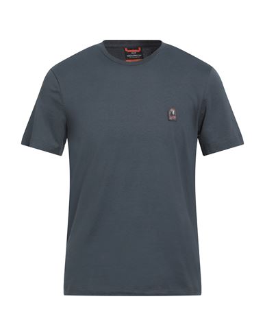 Parajumpers Man T-shirt Slate Blue Size Xs Cotton In Blue
