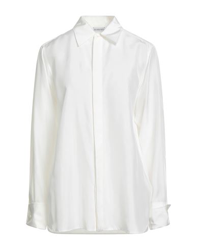 Burberry Woman Shirt White Size 8 Silk In White