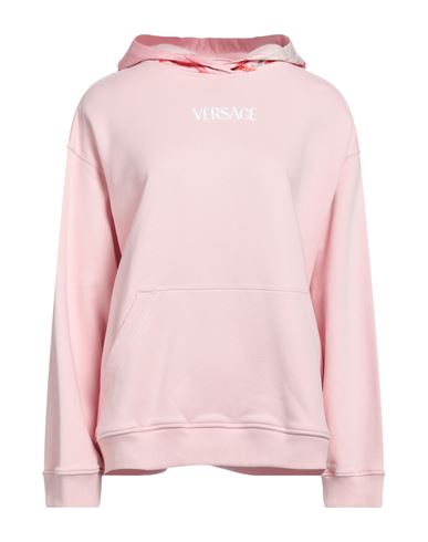 Versace Woman Sweatshirt Light Pink Size 10 Cotton In Pink