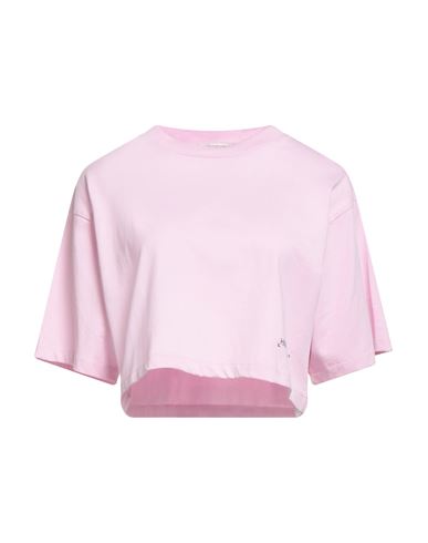 Hinnominate Woman T-shirt Pink Size M Cotton In Pink