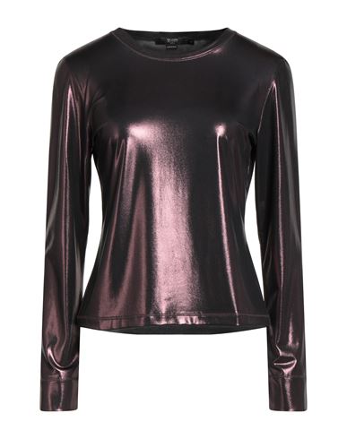 Seventy Venezia Woman Top Plum Size L Polyester, Elastane, Polyurethane In Burgundy