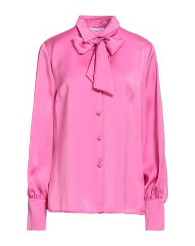 Luckylu  Milano Luckylu Milano Woman Shirt Fuchsia Size 12 Polyester In Pink