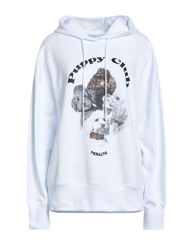 Msgm Woman Sweatshirt White Size L Cotton In White