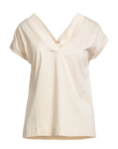 Alessia Santi Woman Top Beige Size 1 Cotton In Neutral