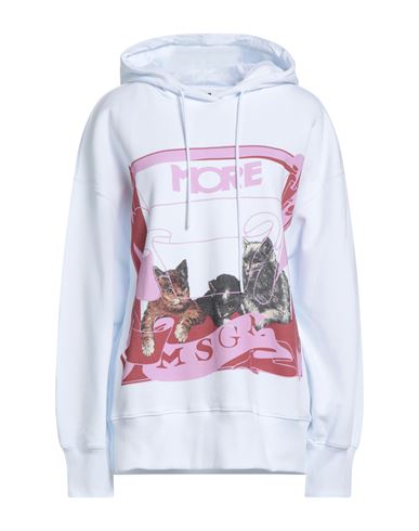 Msgm Woman Sweatshirt White Size L Cotton In White
