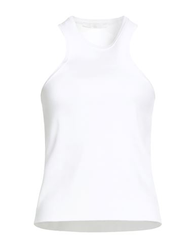 Carla G. Woman Tank Top White Size 8 Viscose, Polyester In White
