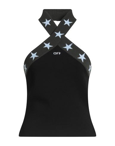 Off-white Woman Top Black Size L Viscose, Polyester, Wool, Acrylic