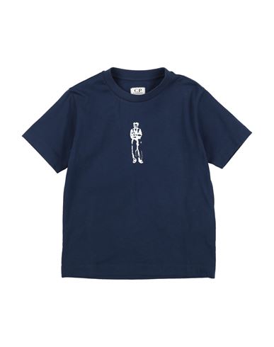 C.p. Company Undersixteen C. P. Company Undersixteen Toddler Boy T-shirt Navy Size 6 Cotton, Elastane In Blue