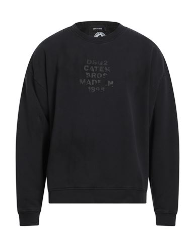 Dsquared2 Man Sweatshirt Midnight Blue Size L Cotton In Blue