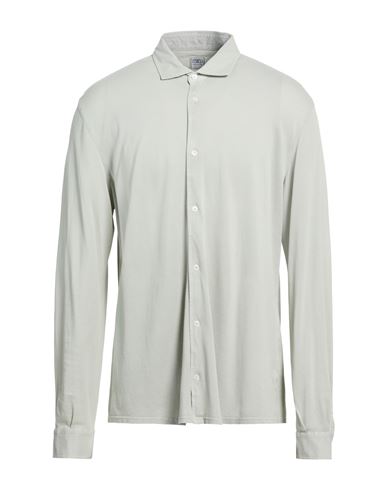Fedeli Man Shirt Grey Size 46 Cotton In Gray