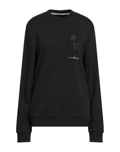 John Richmond Woman Sweatshirt Black Size Xl Cotton, Polyester In Black