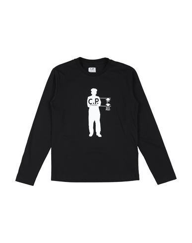 C.p. Company Undersixteen C. P. Company Undersixteen Toddler Boy T-shirt Black Size 6 Cotton In Black