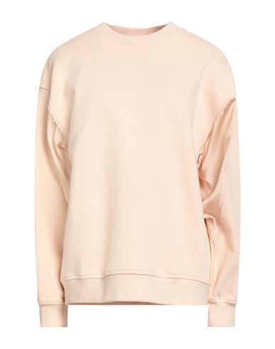 Fabiana Filippi Woman Sweatshirt Blush Size 4 Cotton, Ecobrass In Pink