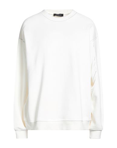 Fabiana Filippi Woman Sweatshirt White Size 8 Cotton, Ecobrass In White