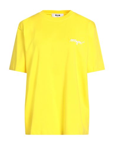 MSGM T-shirts Damen Gelb L Damen
