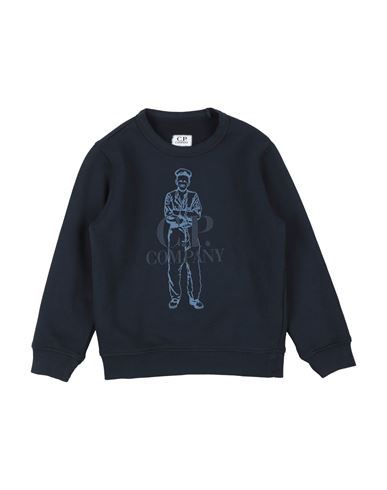 C.p. Company Undersixteen C. P. Company Undersixteen Toddler Boy Sweatshirt Midnight Blue Size 6 Cotton In Blue
