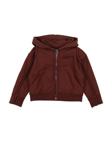 Jacquemus Babies'  Toddler Boy Sweatshirt Brown Size 4 Cotton, Elastane In Burgundy