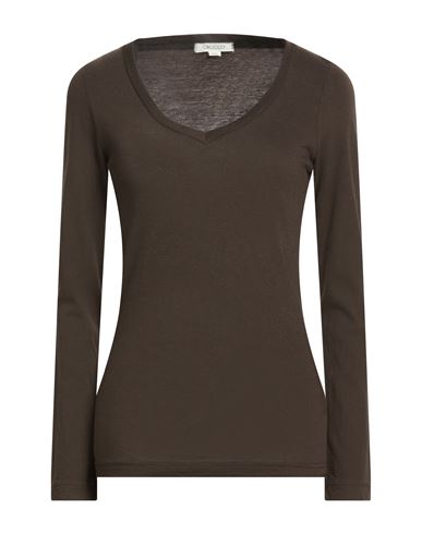 Crossley Woman T-shirt Chocolate Brown Size Xs Cotton, Cashmere In Brown