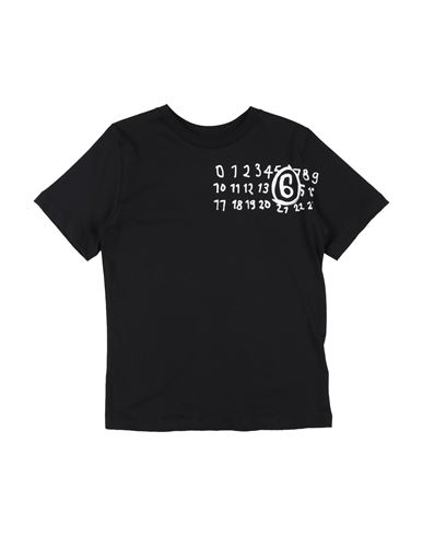 Mm6 Maison Margiela Toddler T-shirt Black Size 6 Cotton In Black