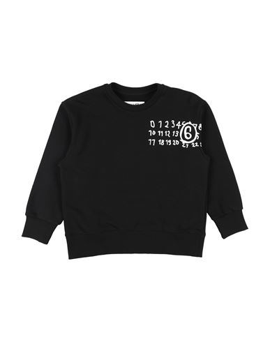 Mm6 Maison Margiela Toddler Sweatshirt Black Size 6 Cotton, Elastane In Black