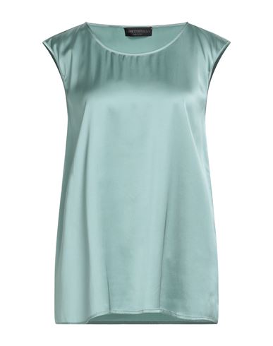 Capricci Di Maglia Woman Top Sage Green Size 8 Viscose, Elastane In Green