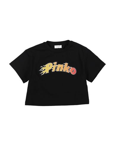 Pinko Up Toddler Girl T-shirt Black Size 6 Cotton, Elastane In Black