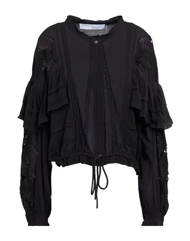 Iro Woman Shirt Black Size 8 Cotton In Black