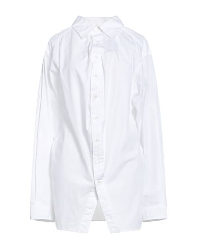 Ambush Woman Shirt White Size 6 Cotton, Polyester In White