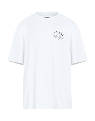 Amiri Man T-shirt White Size Xxl Cotton In Multi