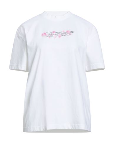 Off-white Woman T-shirt White Size L Cotton In White