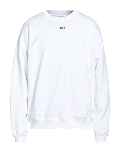 Off-white Man Sweatshirt White Size L Cotton