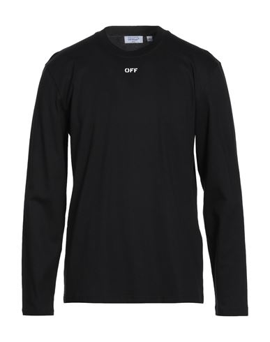 Off-white Man T-shirt Black Size L Cotton