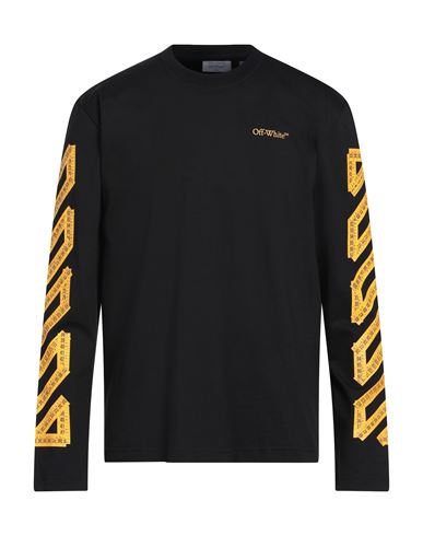 Off-white Man T-shirt Black Size L Cotton