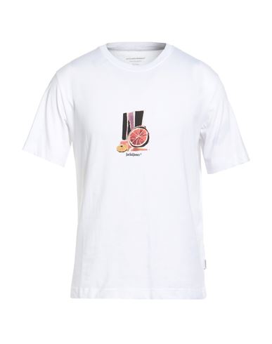 Jack & Jones Man T-shirt White Size Xl Cotton
