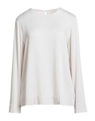 Xacus Woman Top Off White Size 12 Viscose In White