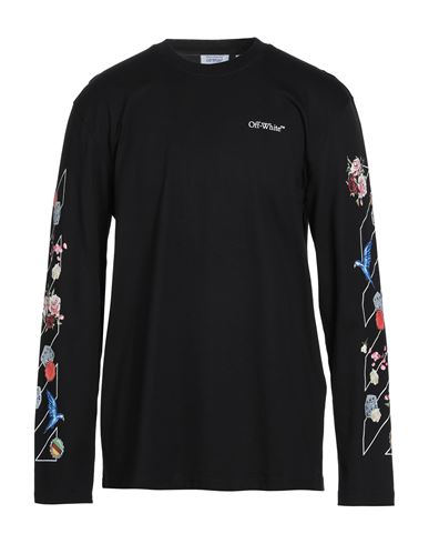 Off-white Man T-shirt Black Size L Cotton