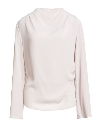 Xacus Woman Top Light Grey Size 10 Acetate, Silk In Gray