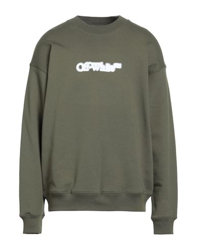 Off-white Man Sweatshirt Military Green Size L Cotton