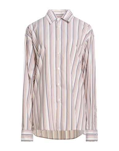 Marni Woman Shirt Beige Size 8 Cotton In Neutral