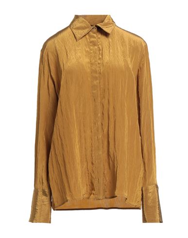 Federica Tosi Woman Shirt Marigold Size 6 Viscose, Polyamide In Yellow