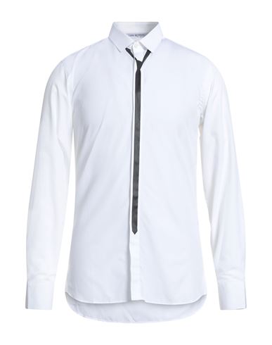 Neil Barrett Man Shirt White Size 17 Cotton In White