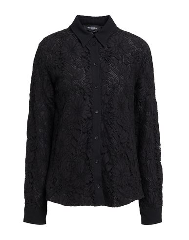 Rochas Woman Shirt Black Size 4 Cotton, Viscose, Polyamide