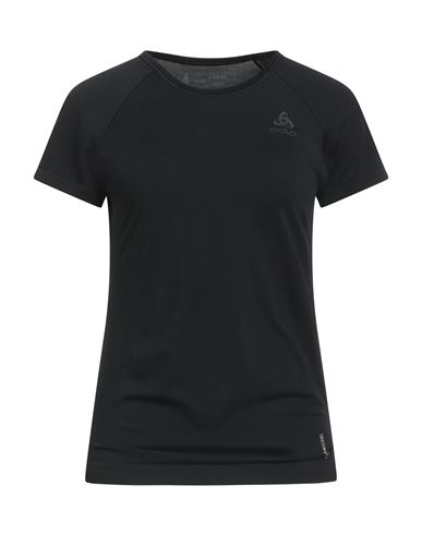 Odlo Woman T-shirt Black Size L Polyester, Polyamide In Black