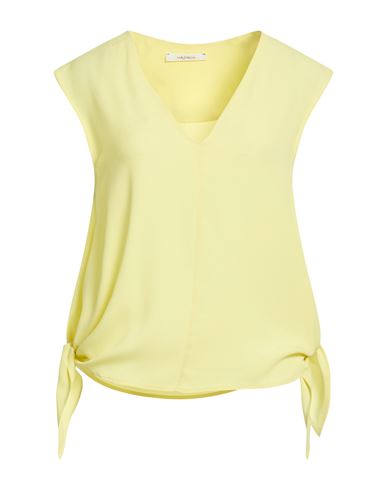 Maliparmi Malìparmi Woman Top Yellow Size 8 Acetate, Silk