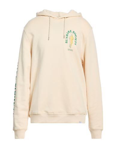 Les Deux Man Sweatshirt Cream Size Xxl Cotton In White