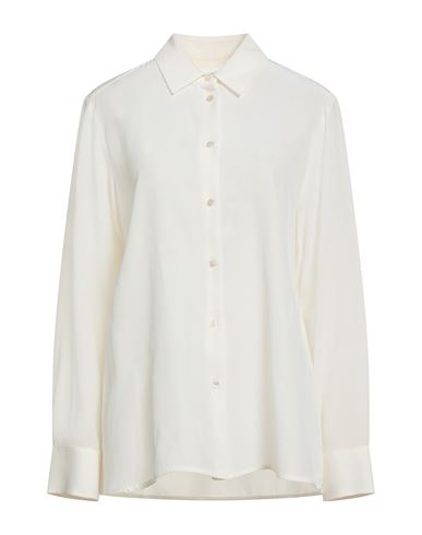Weekend Max Mara Woman Shirt Ivory Size 14 Silk In White