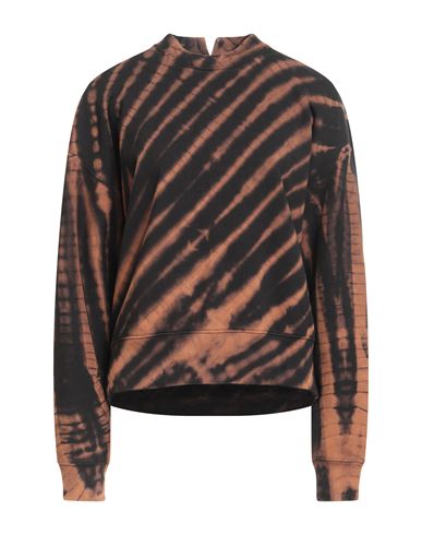 Proenza Schouler White Label Woman Sweatshirt Brown Size L Cotton In Multi